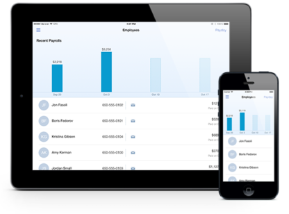 Intuit Online Payroll on iOS devices